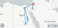  Egypte &amp; Jordanië Hoogtepunten | 12 Dagen - Binnenlandse Vluchten &amp; GEM Inbegrepen - 17 bestemmingen 