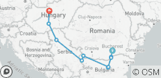  Legends of the Balkans Bucharest to Budapest (2025) - 10 destinations 