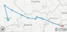  Neujahr auf der Donau von München nach Budapest - 9 Destinationen 