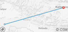  Circuit de 3 jours dans le parc national de Chitwan depuis Katmandou en avion - 3 destinations 