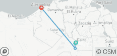  Visita guiada privada de 3 días a El Cairo, Guiza, Alejandría, Saqqara y Dahshur+ Almuerzo - 4 destinos 