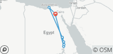  Paquete 7 días 6-noches pirámides de El Cairo, crucero por el NiloyAlejandría en tren nocturno - 10 destinos 