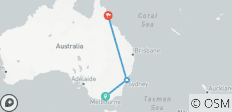  Forfait de 10 jours pour l\'Australie - Privé - 3 destinations 