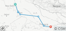  Golden Triangle Spiritual Journey: Delhi to Varanasi via Mathura, Agra, Lucknow &amp; Ayodhya! - 7 destinations 