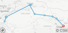  Zijderoute Rondreis door van Kashgar naar Xiahe&amp;Lanzhou 14 dagen - 13 bestemmingen 