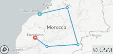  Morocco Imperial city and Sahara desert tour - 5 destinations 