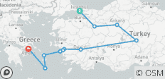  Parels van Turkije &amp; de Griekse eilanden – 16 dagen - 11 bestemmingen 