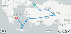  Legenden van Turkije – met de Griekse eilanden – per trein – 13 dagen - 12 bestemmingen 