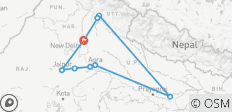  Circuit en groupe : Triangle d\'or de l\'Inde, Varanasi et Rishikesh avec hôtels de catégorie supérieure - 9 destinations 