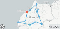  Trésors côtiers du Maroc - 10 jours de circuit marocain au départ de Casablanca - 18 destinations 