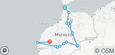  Trésors côtiers du Maroc - Circuit marocain de 10 jours au départ de Tanger - 16 destinations 