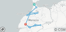  Tanger, Chaouen, Marrakech, Ouarzazate, Boumalne, Erfoud, Tinghir, et plus encore en 11 jours. - 12 destinations 