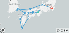  Esencia de Japón y Descubrimiento de la Costa De Osaka a Tokio (2025) - 16 destinos 