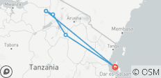  5 Tage Flug ab Sansibar private Luxus-Safari Serengeti, Ngorongoro &amp; Tarangire - 6 Destinationen 