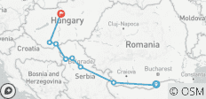  Gems of Southeast Europe 2026 Start Giurgiu, End Budapest - 9 destinations 
