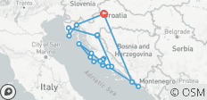  Croatie et côte dalmate (croisière sur le pont inférieur) - 20 destinations 