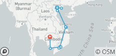  Familievakantie in Vietnam &amp; Cambodja – een privé-rondreis – 14 dagen - 16 bestemmingen 