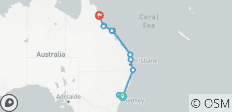  Australië – Stranden&amp;Riffen (Met Zeiltocht, 16 dagen, Luchtprijs Australië – Stranden&amp;Riffen) - 11 bestemmingen 