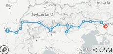  Alpine Arc Expedition: Lyon to Ljubljana - 16 destinations 