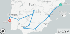  Les classiques de l\'Espagne et le Portugal (de Barcelone à Lisbonne) (2025) - 11 destinations 