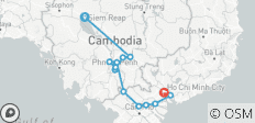  Vietnam und Kambodscha Siem Reap nach Ho Chi Minh Stadt - 13 Destinationen 