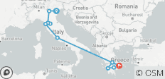  Italy &amp; Greece - 12 destinations 