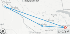  Round trip in Uzbekistan - fairy tales from 1001 nights - 4 destinations 