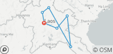  Luang Prabang motorRondreis door naar kruiken&amp;valleien via Bounthai&amp;Phonsavan - 7 bestemmingen 