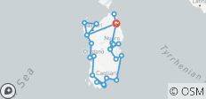  Grotere Sardinië Mietwagen –Rundreis - 25 bestemmingen 