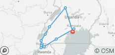  Uganda: group tour 14 days - 12 destinations 