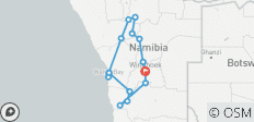  6 dagen Ontdek Etosha, Swakopmundagenen Sossusvlei | Camping met privébegeleiding - 15 bestemmingen 