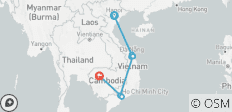  Ontdek Vietnam &amp; Cambodja 12 dagen/11 nachten - 8 bestemmingen 