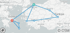  OTTOMAN : Istanbul, Ankara, Cappadoce, Pamukkale, Éphèse, Izmir, Athènes, Mykonos, Santorin et bien plus encore. - 10 destinations 