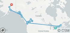  The Ultimate Canada and Alaska Toronto to Fairbanks (2025) - 25 destinations 