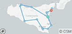  Best of Sicily Catania to Taormina - 10 jours - 16 destinations 