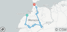  Circuit guidé de 12 jours au Maroc depuis Casablanca et les villes impériales via le désert du Sahara - 16 destinations 