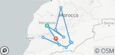  Le meilleur circuit dans le désert au départ de Marrakech : Circuit de 5 jours dans le désert de l\'Erg Lihoudi et de l\'Erg Chigaga - 11 destinations 