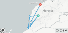  Tour Privado de Marruecos de 8 Días desde Marrakech a Essaouira Taghazout y Mirleft - 9 destinos 