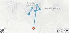  6 jours Route de l\'Umbwe - Kilimandjaro - 6 destinations 