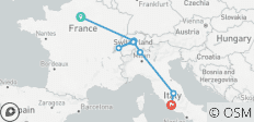  Paris-Rome en train - 8 destinations 