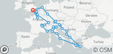  Europäischer abenteurer (Plus, ab Paris - 45 Destinationen 