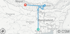  Discover Northeast India, Bhutan, and Nepal – Starting from Kolkata - 16 destinations 