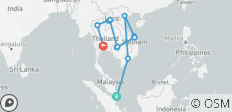  Lo mejor del Sudeste Asiático con Singapur - 14 destinos 