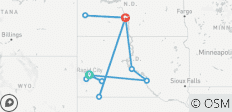  Nationalparks und einheimische Pfade in den Dakotas 9 Tage - 12 Destinationen 