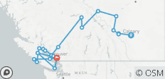  Sea to Sky (from Calgary to Vancouver) - 21 destinations 