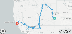  Through the Rockies to the Pacific - 20 destinations 