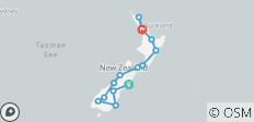  New Zealand on your own (Christchurch-Auckland) - 14 destinations 