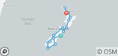  Natuurwonderen van Nieuw-Zeeland (Christchurch-Auckland, 21 nachten) - 16 bestemmingen 