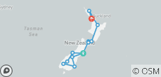  Grand New Zealand Round Trip (17 days/16 nights) - 13 destinations 