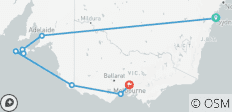  Hoogtepunten van Australië (van Sydney/naar Melbourne) - 10 bestemmingen 